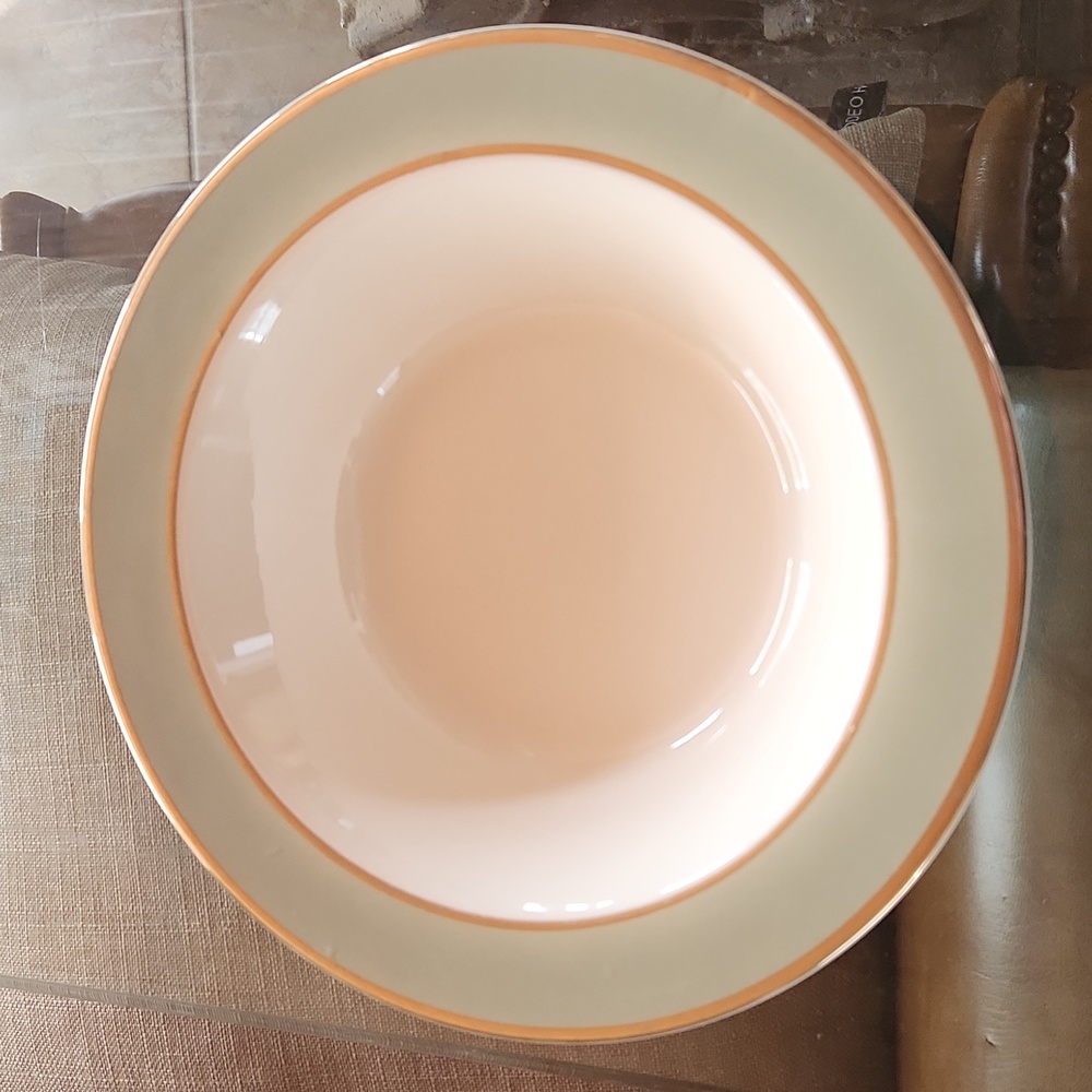 TAYLOR SMITH TAYLOR VINTAGE HERITAGE CLASSIS CELEDON GREEN VEGATABLE BOWL AS IS